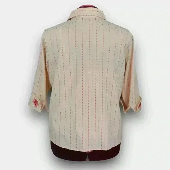 JESSICA‎ Plus ladies button down 3/4 sleeve shirt pink size 18W - Picture 4 of 9